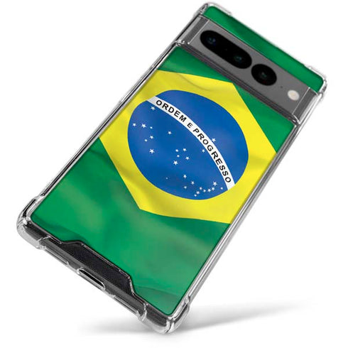 Brazil Flag Google Pixel 7 Pro Clear Case
